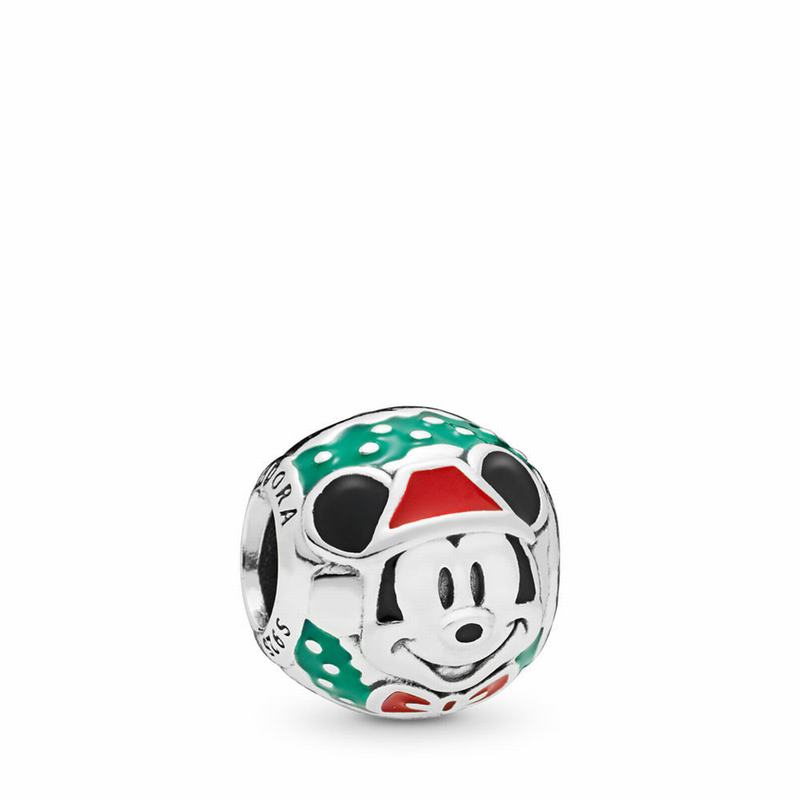 Pandora Disney Santa Mickey Charm Silver Egypt JB8463195